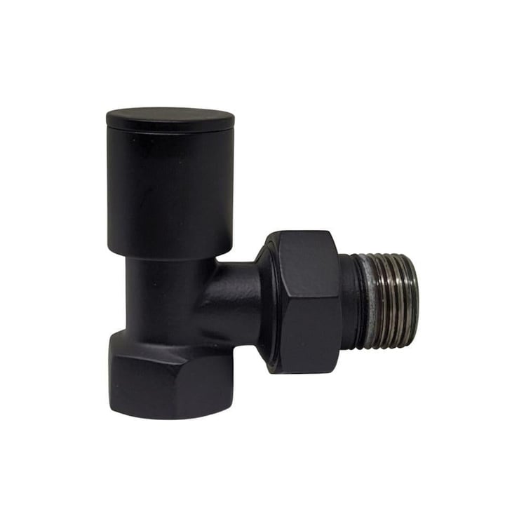 Radyatör Vanaları-Diğer-Siyah Havlupan Vanası Normal Köşe-1/2x1/2-hvs-10701