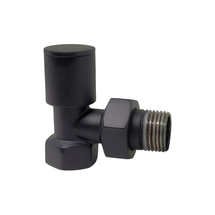 Radyatör Vanaları-Diğer-Siyah Havlupan Vanası Normal Köşe-1/2x1/2-hvs-10701