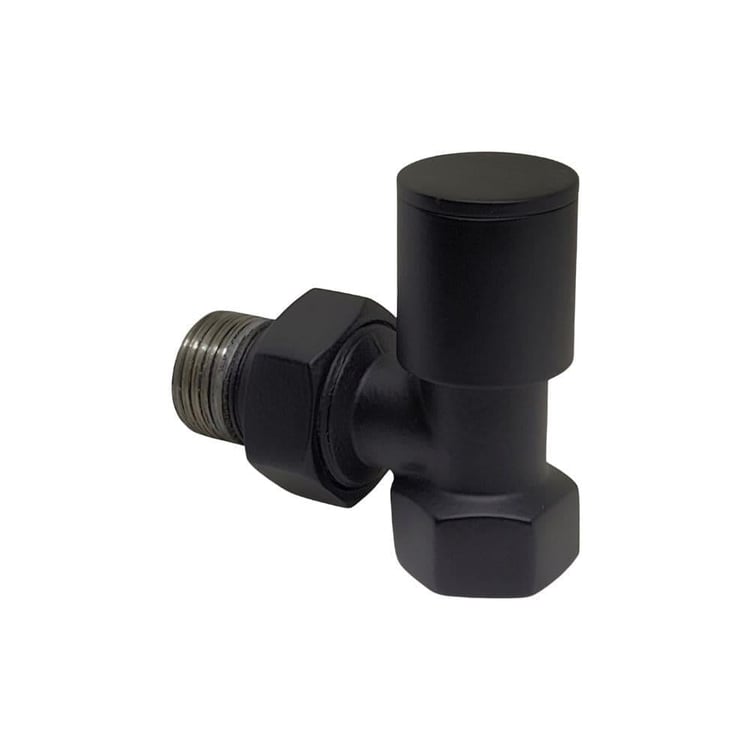 Radyatör Vanaları-Diğer-Siyah Havlupan Vanası Normal Köşe-1/2x1/2-hvs-10701
