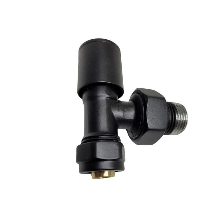 Radyatör Vanaları-Diğer-Siyah Havlupan Vanası Pex Köşe-1/2x16 mm-hvs-10901
