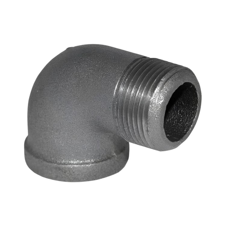 Doğalgaz Fittings Malzemeleri-Trakya Döküm-Siyah Kuyruklu Dirsek 1/2