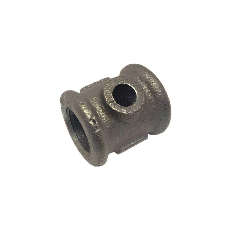 Doğalgaz Fittings Malzemeleri-Trakya Döküm-Siyah Test Manşonu 1/2 - DN15 Regülatör Test Manşonu-stm15