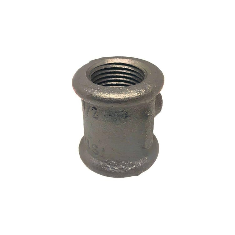 Doğalgaz Fittings Malzemeleri-Trakya Döküm-Siyah Test Manşonu 1/2 - DN15 Regülatör Test Manşonu-stm15