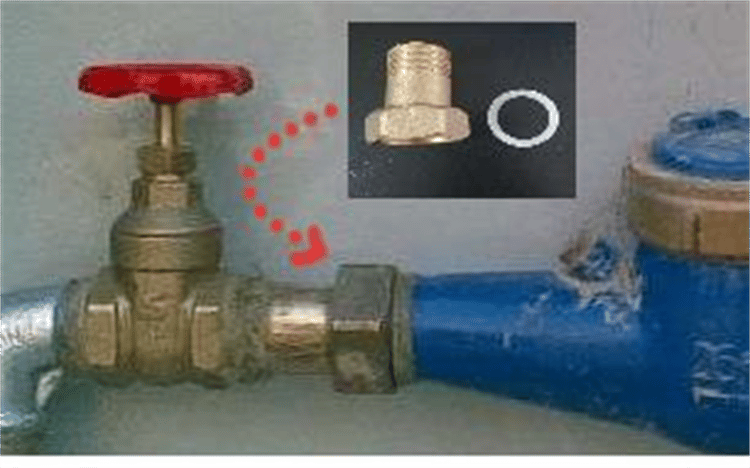 Su Sayacı Bağlantı Rekoru - 3/4'' Su Saati İçin (Paket 2 Adet Çıkar)