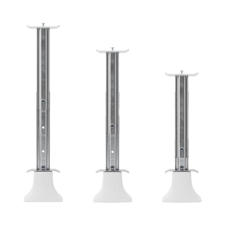zmtelkon405060-Teleskopik Ayarlanabilir Panel Radyatör Zemin Montaj Konsolu - 40/50/60 cm Tip 22 Petek Yere Sabitleme Ayağı