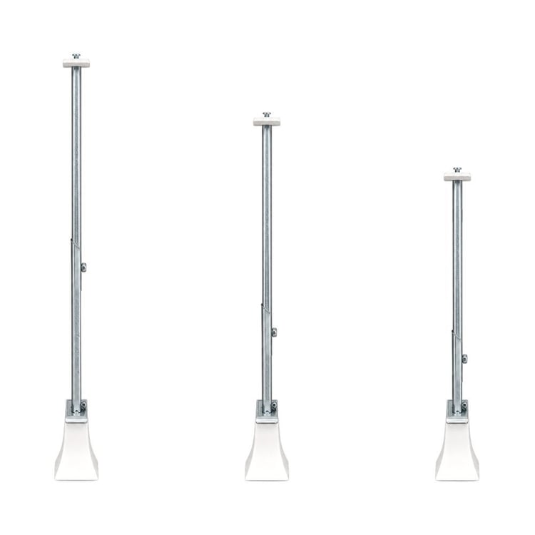 zmtelkon405060-Teleskopik Ayarlanabilir Panel Radyatör Zemin Montaj Konsolu - 40/50/60 cm Tip 22 Petek Yere Sabitleme Ayağı