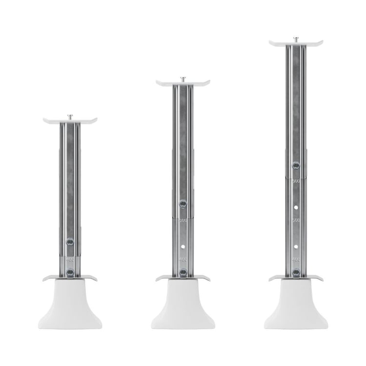 zmtelkon405060-Teleskopik Ayarlanabilir Panel Radyatör Zemin Montaj Konsolu - 40/50/60 cm Tip 22 Petek Yere Sabitleme Ayağı