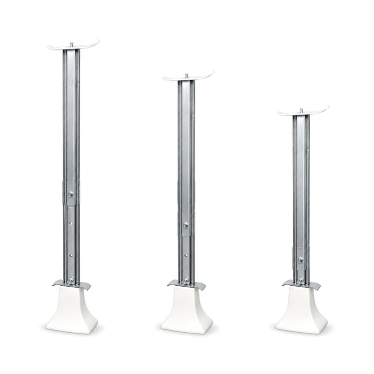 zmtelkon405060-Teleskopik Ayarlanabilir Panel Radyatör Zemin Montaj Konsolu - 40/50/60 cm Tip 22 Petek Yere Sabitleme Ayağı