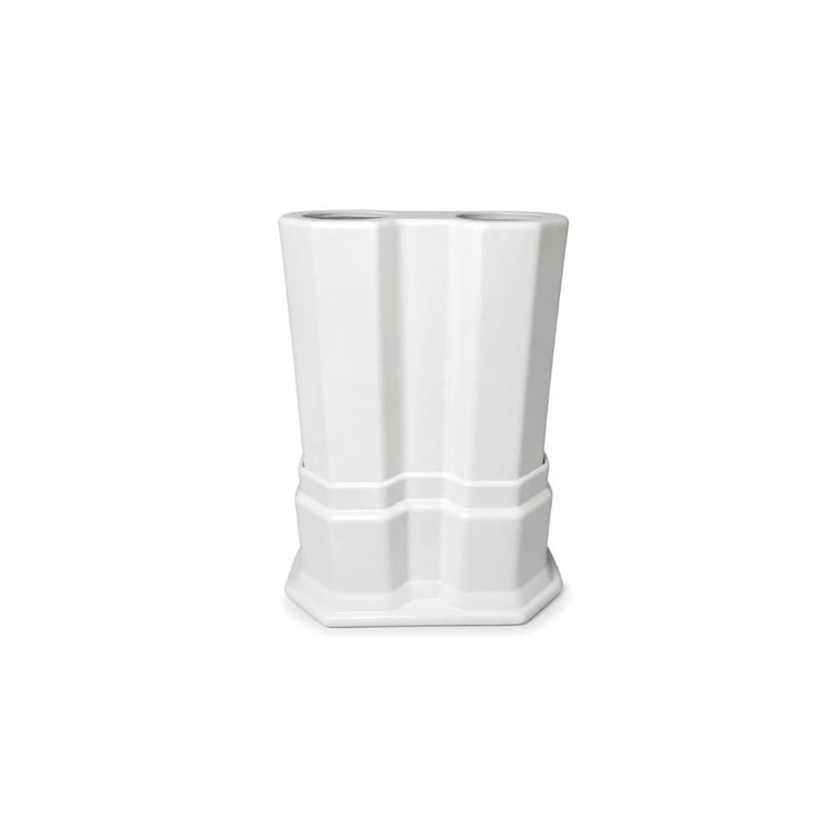 ucucb100-Uzun Çiftli Boru Gizleme Beyaz 20 cm
