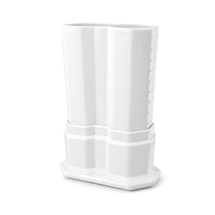 ucucb100-Uzun Çiftli Boru Gizleme Beyaz 20 cm