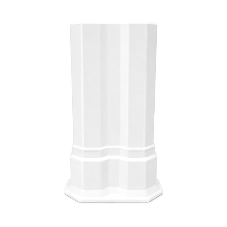 ucucb100-Uzun Çiftli Boru Gizleme Beyaz 20 cm