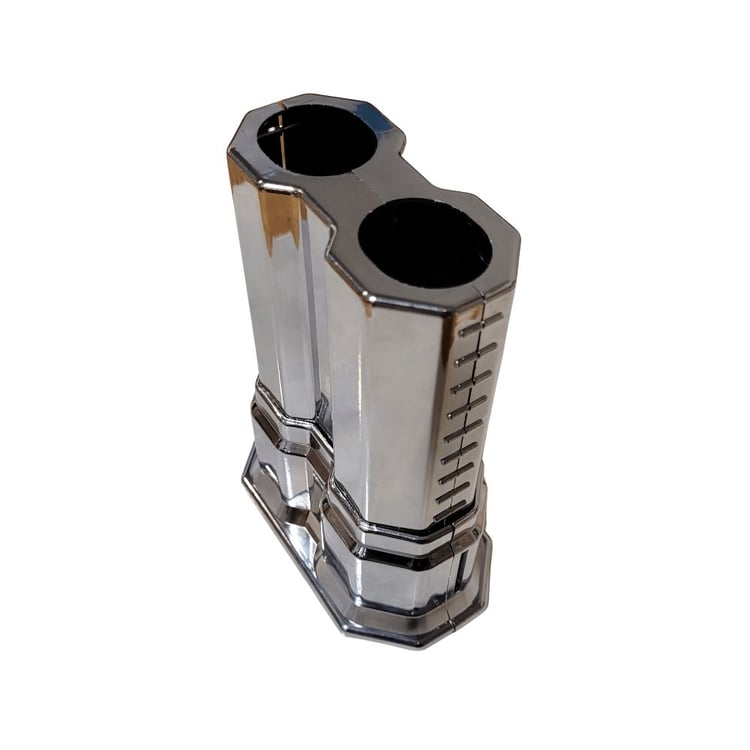 Boru Gizleme Aparatları-Diğer-Uzun Çiftli Boru Gizleme Krom 20 cm-ucucb200