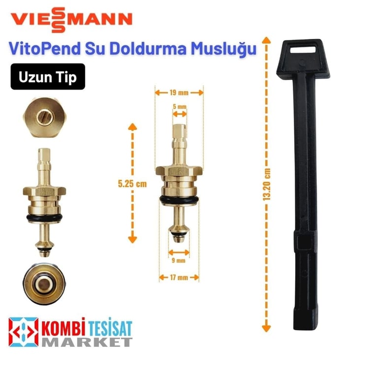 viessmannsud11-Viessmann Vitopend Uzun Tip Su Doldurma Musluğu