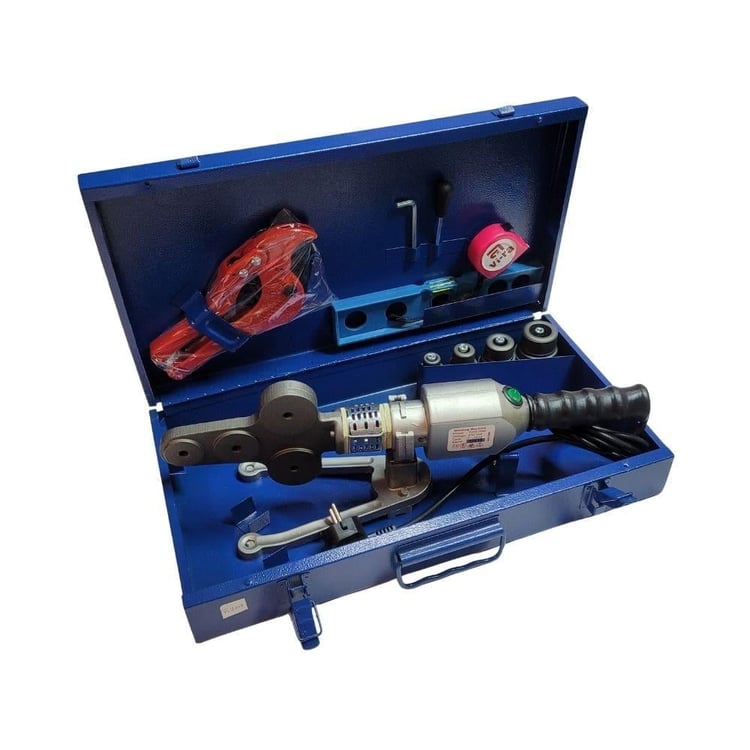 KAYNAK MAKİNELERİ-Vira-Vira F-2010 Plastik Kaynak Makinesi Çantalı Tam Takım 1000 W-vira-km-f2010t