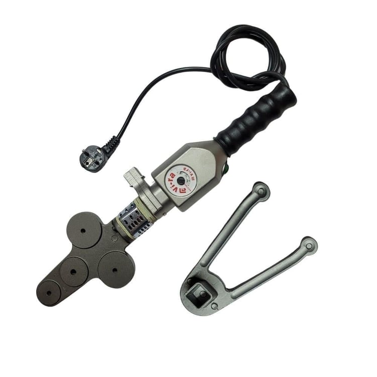 KAYNAK MAKİNELERİ-Vira-Vira F-2010 Plastik Kaynak Makinesi Çantalı Tam Takım 1000 W-vira-km-f2010t