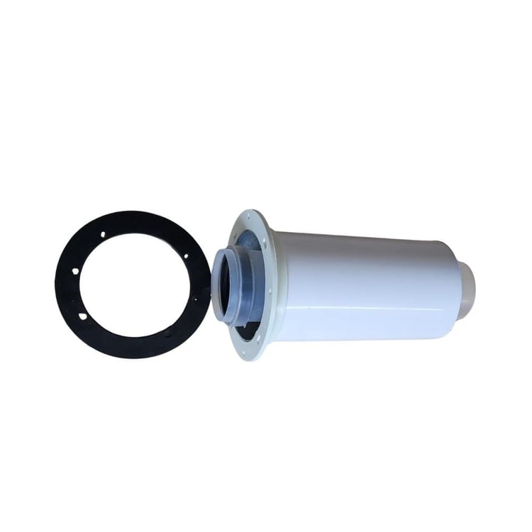 ybacadik22-Yoğuşmalı Kombi Flanşlı Dik Baca Adaptörü 20 cm 60/100 mm