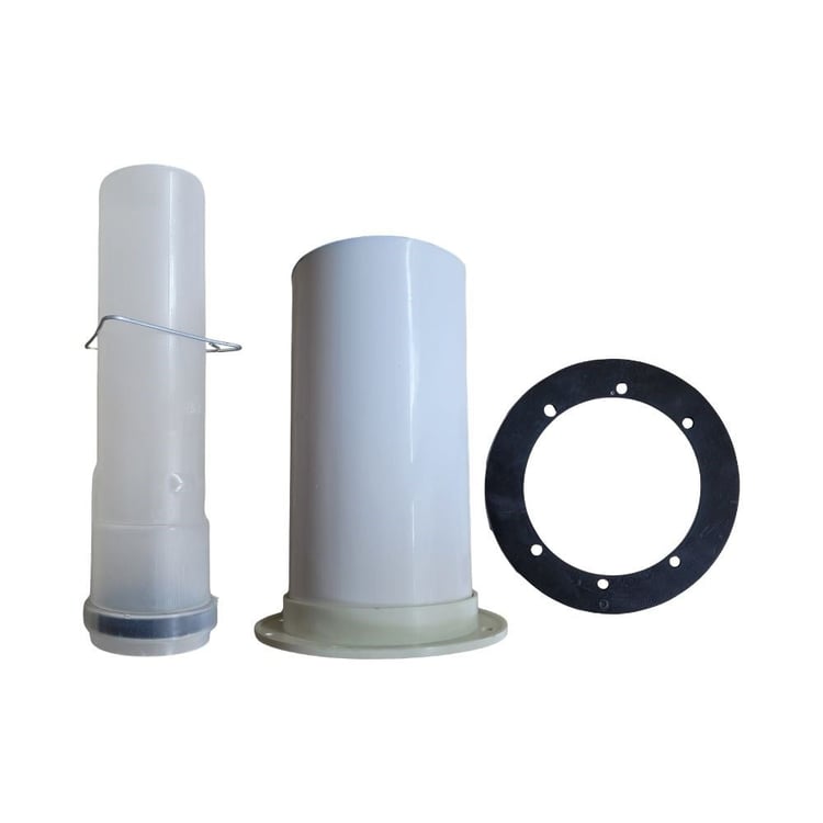 ybacadik22-Yoğuşmalı Kombi Flanşlı Dik Baca Adaptörü 20 cm 60/100 mm
