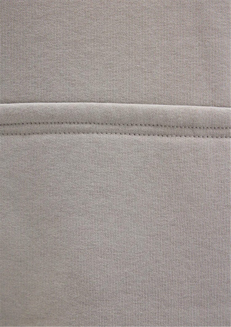 Mavı M0S10199-70093 Mıneral Grı Erkek Mavı Logo Baskılı Kapusonlu Oversıze Sweatshırt