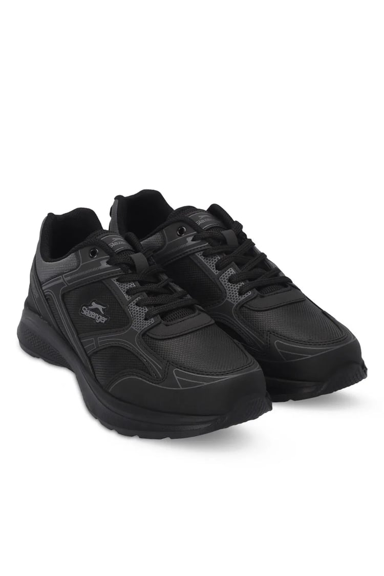 Slazenger Sa24Re001-596 Gıma Sıyah / Sıyah Mrd Kosu Ayakkabısı