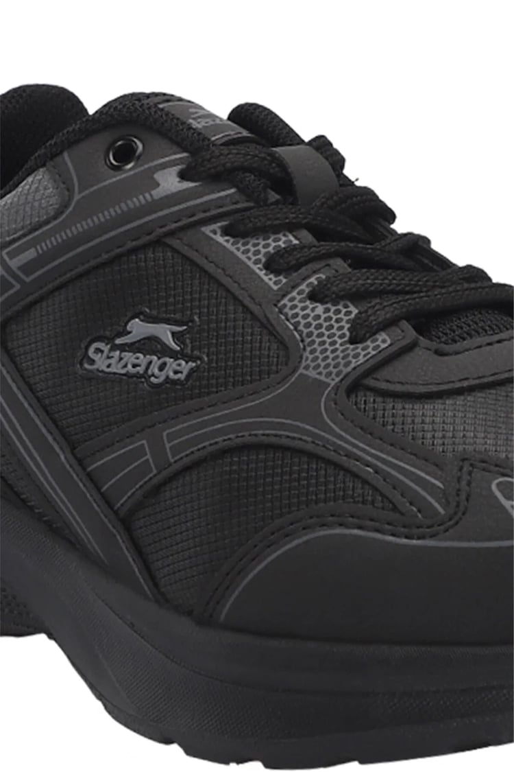 Slazenger Sa24Re001-596 Gıma Sıyah / Sıyah Mrd Kosu Ayakkabısı
