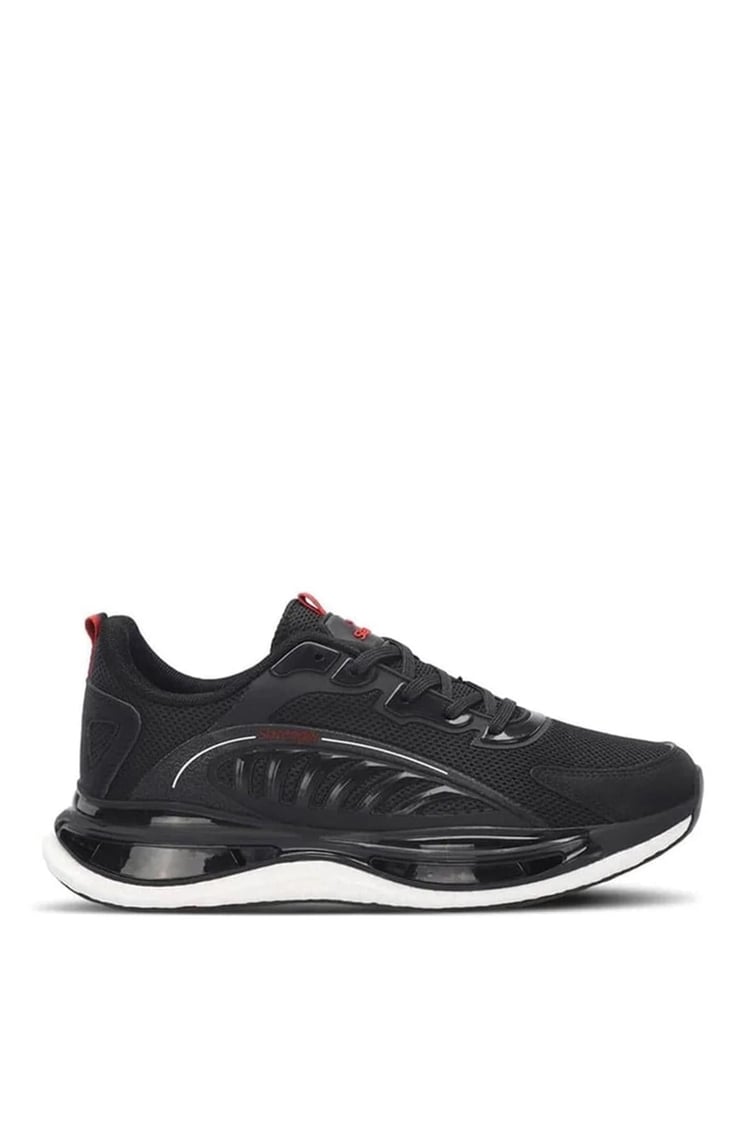 Slazenger Sa24Re087-506 Zeus Sıyah / Kırmızı Erkek Kosu Ayakkabısı