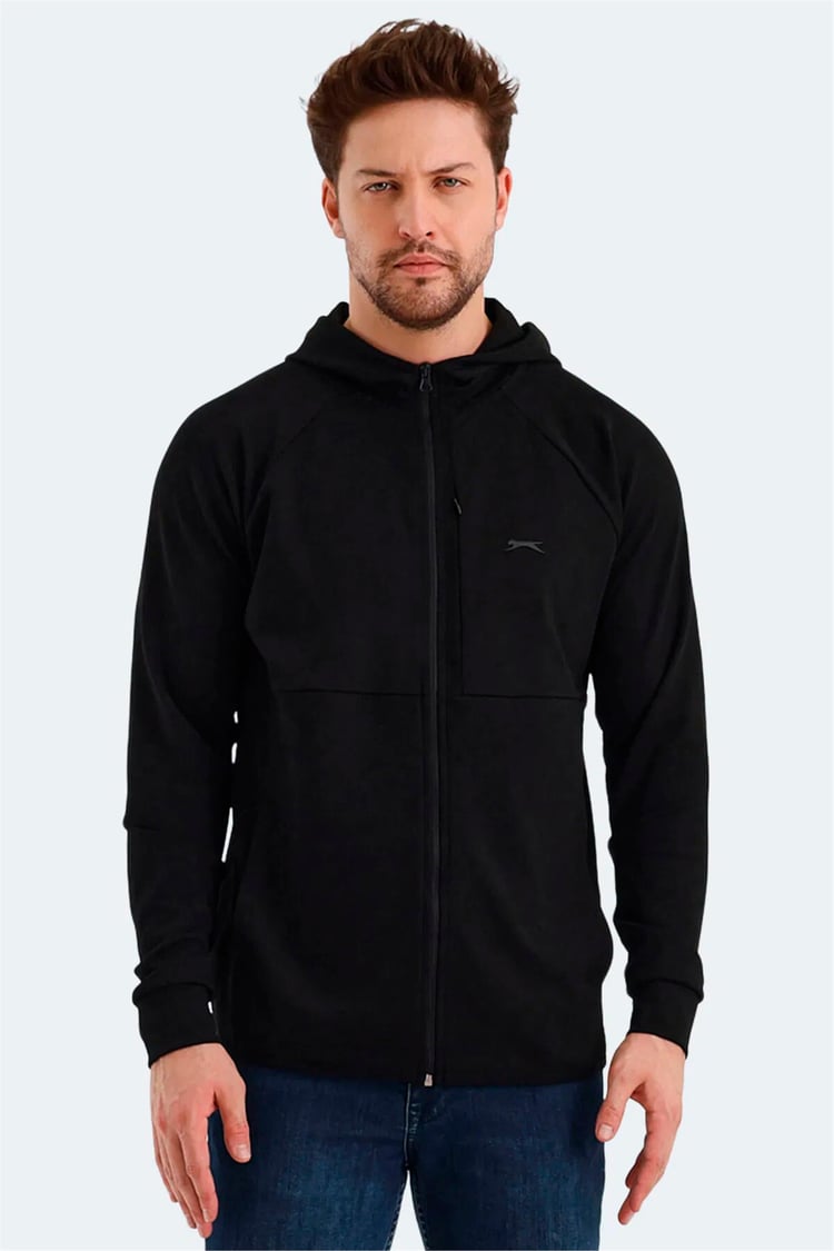 Slazenger Vıolet Sıyah Erkek Sweatshırt