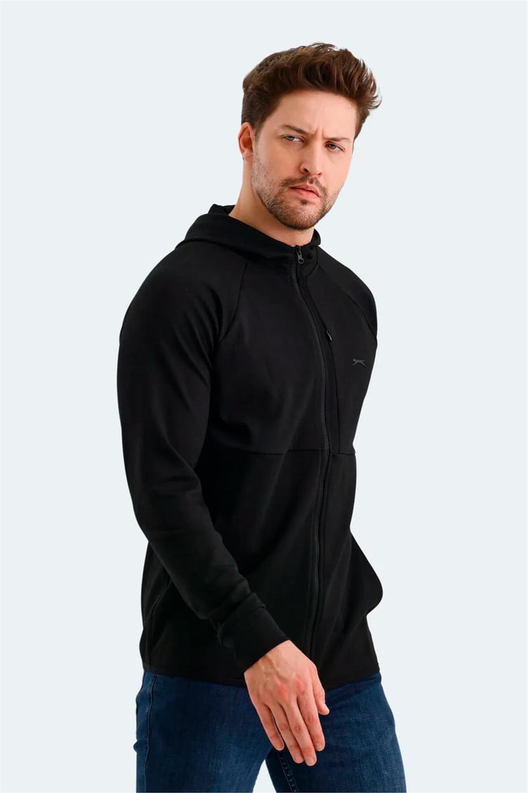 Slazenger Vıolet Sıyah Erkek Sweatshırt