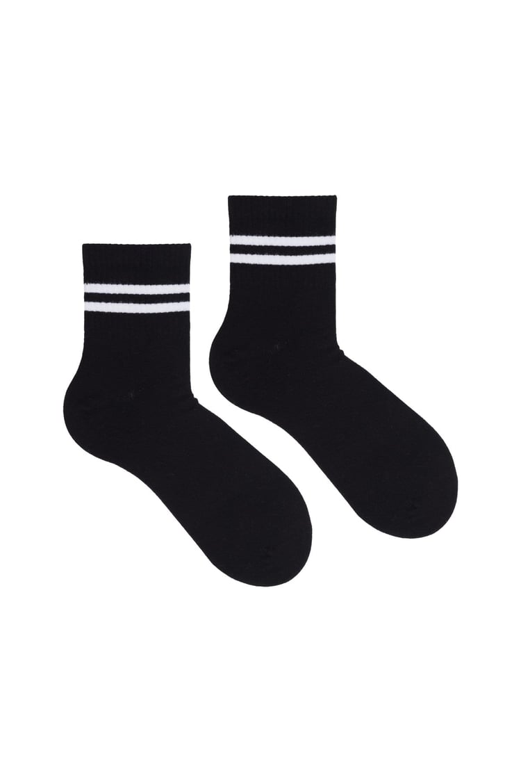 Erkek Sportif Çizgili Çorap