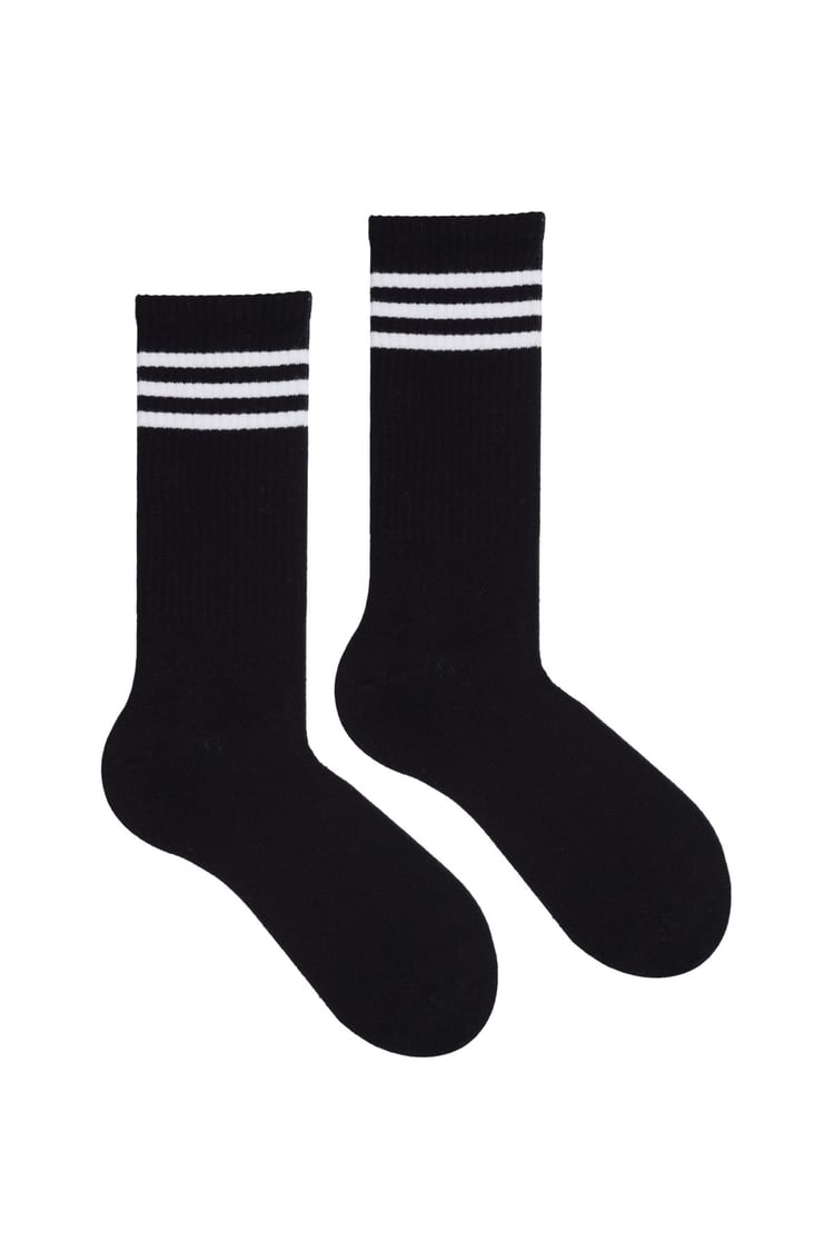 Sportif Çizgili Çorap