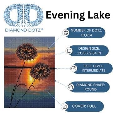 Diamond Dotz Akşam Gölü - 35x25 cm