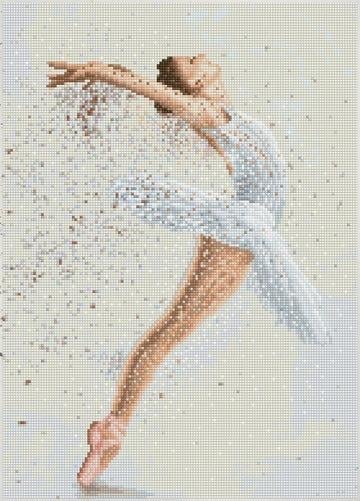 Diamond Dotz Dansçı Kadın - 37x52 cm