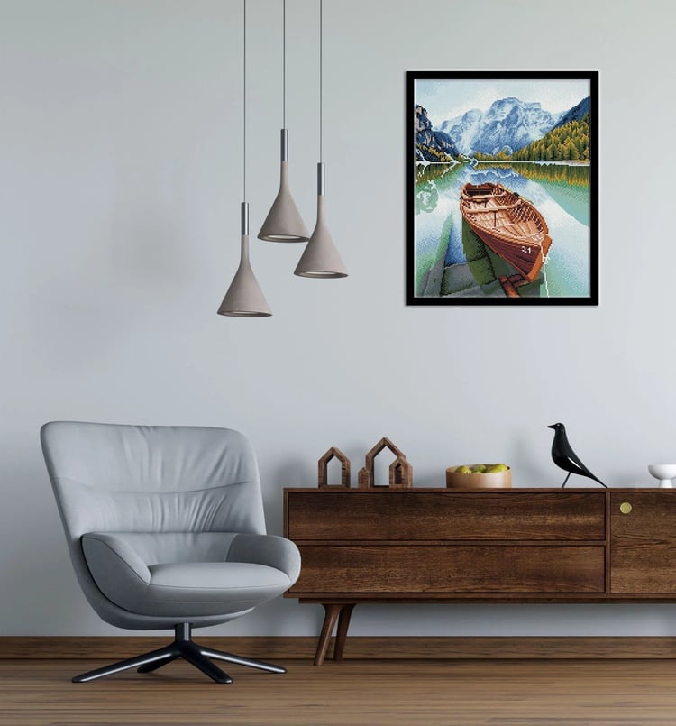 Elmas Mozaik Tablo Fiyort Yolculuğu – 41,4 cm x 51,6 cm
