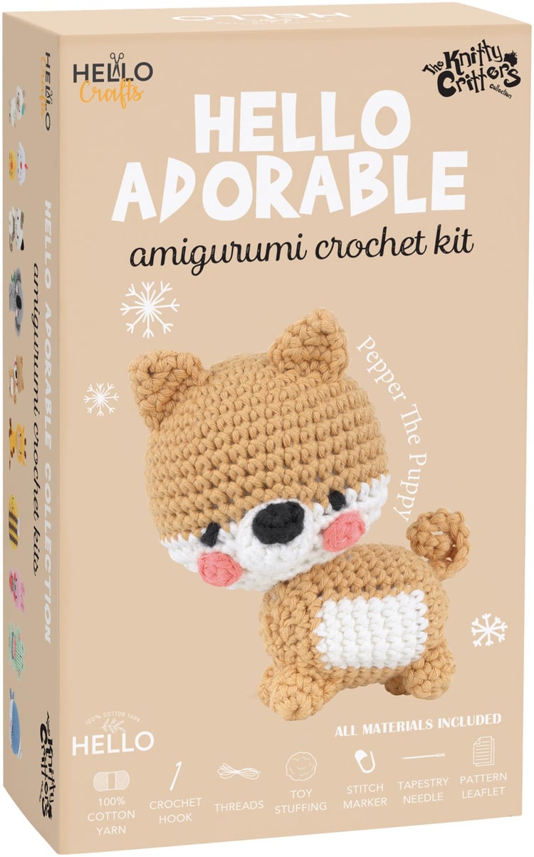 HELLO ADORABLE AMİGURUMİ KİTİ YAVRU KÖPEK 11.5 CM
