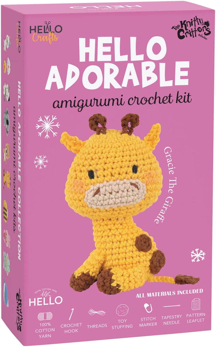 HELLO ADORABLE AMİGURUMİ KİTİ ZÜRAFA 14 CM