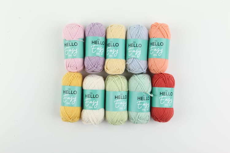 Hello Easy Pamuklu İplik Seti - Pastel Renkler
