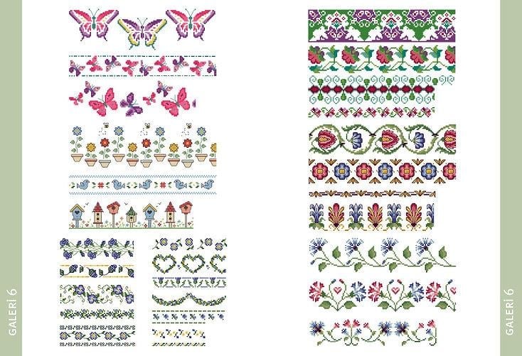 Kanaviçe MOTİF SERİSİ 3- BORDÜRLER