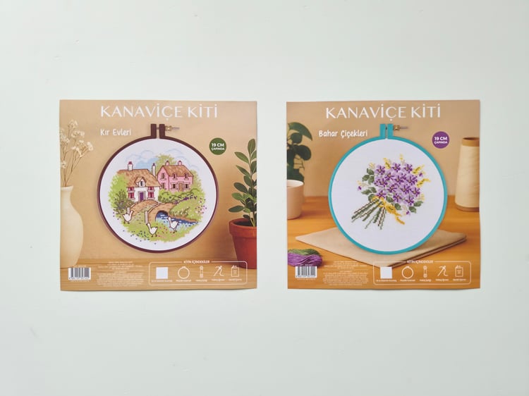 Kanaviçe kiti 2li set