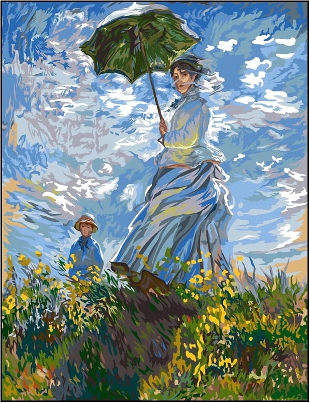 MARGOT GOBLEN 60X80CM - 152.43 Monet'den  Şemsiyeli Kadın