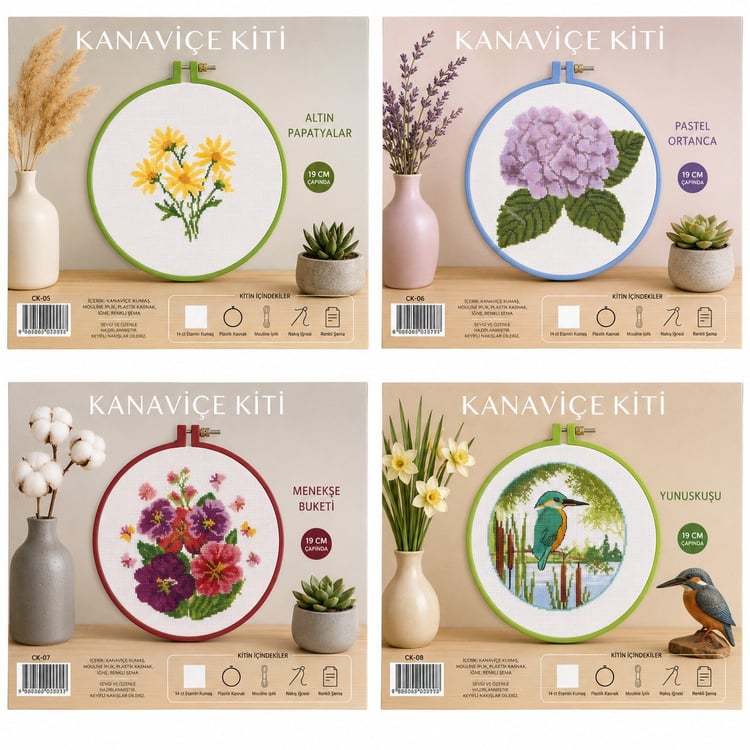 Tuva Kanaviçe Kiti 4 Farklı Model2
