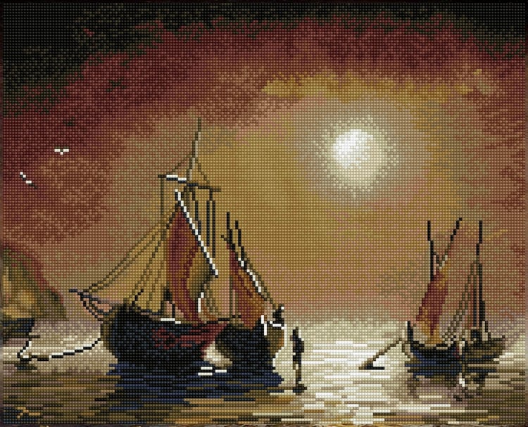 Diamond Dotz Denizde Uyku – 52,1 x 41,9 cm