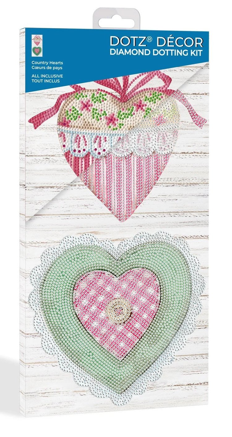 Diamond Dotz Elmas Mozaik Tablo Işıldayan Kalpler – 20 x 40 cm