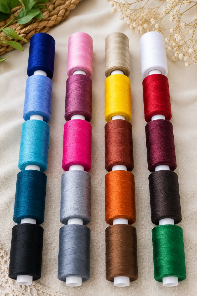 Dikiş İpi Seti, 500mt büyük makara El, Makine Dikiş İpi Sağlam Polyester İp