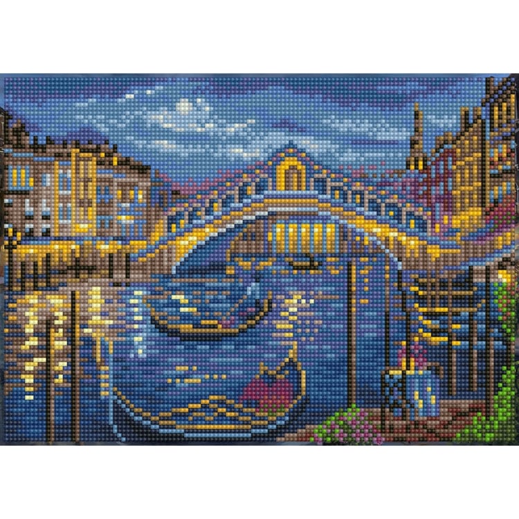 Elmas Mozaik Tablo Venedik Rialto Köprüsü – 25 x 35 cm