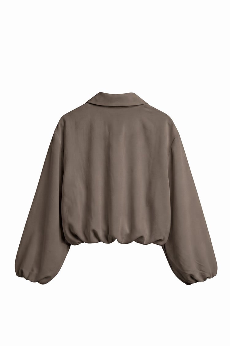 Acı Kahve Gaia Bomber Ceket Kemerli Pantolon Takım