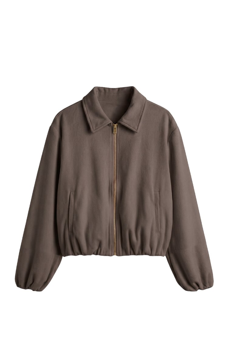 Acı Kahve Gaia Bomber Ceket Kemerli Pantolon Takım