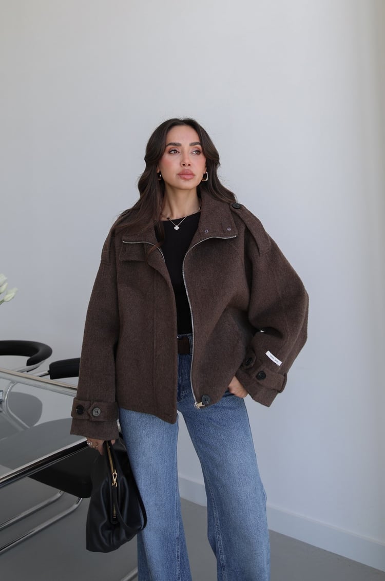 Acı Kahve Hand Made Premium Kısa Kaban