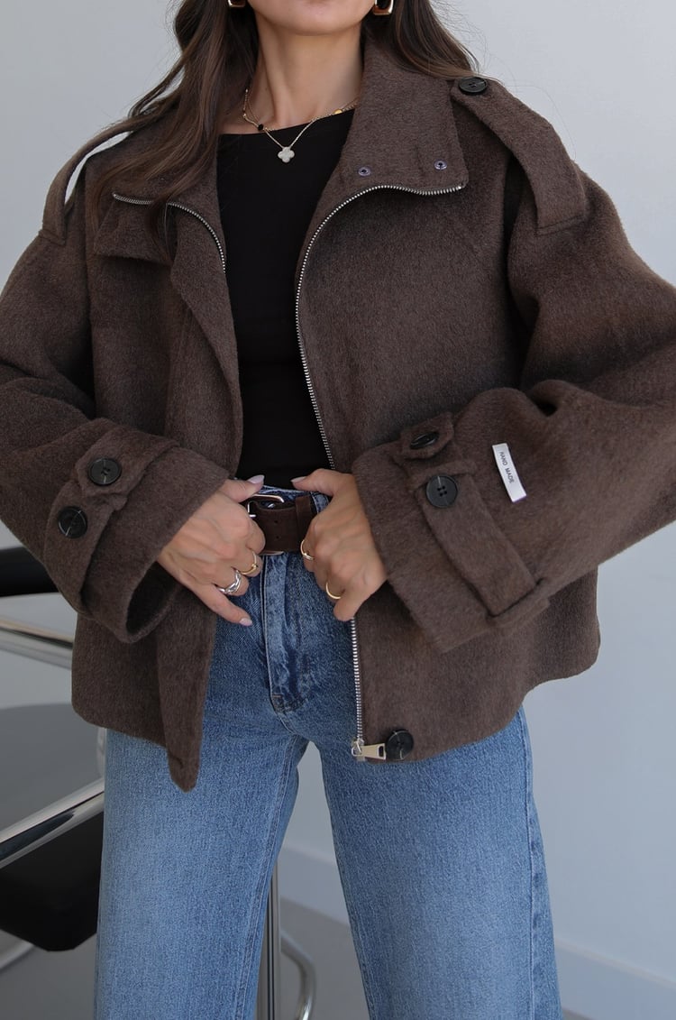 Acı Kahve Hand Made Premium Kısa Kaban