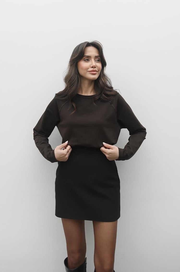 Acı Kahve Segel Basic Sweatshirt