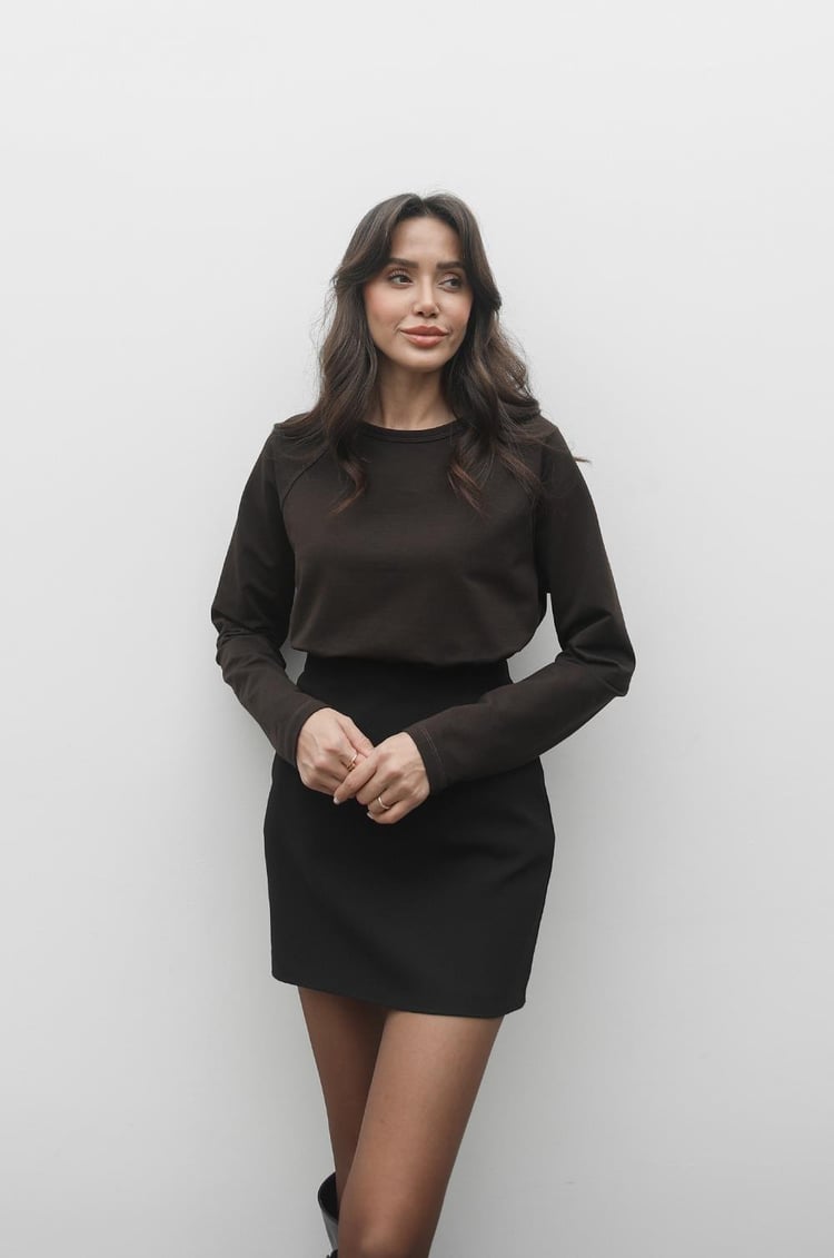 Acı Kahve Segel Basic Sweatshirt
