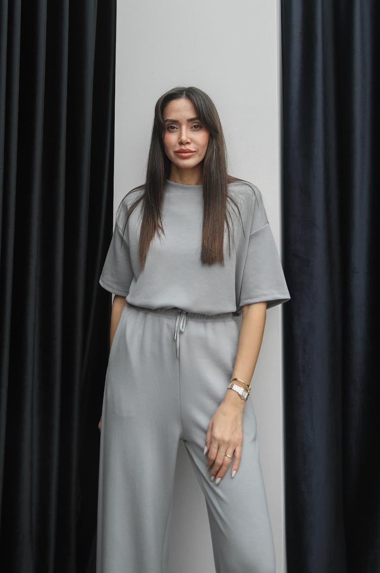 Açık Gri Darcy Modal Eşofman Takım